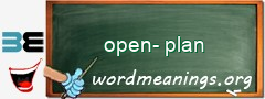 WordMeaning blackboard for open-plan